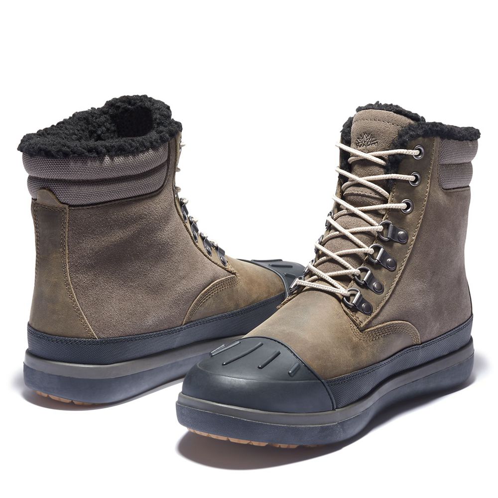 Timberland Μποτες Χιονιού Ανδρικα Ελιά/Μαυρα - Ashwood Park Waterproof - Greece 6157824-RK